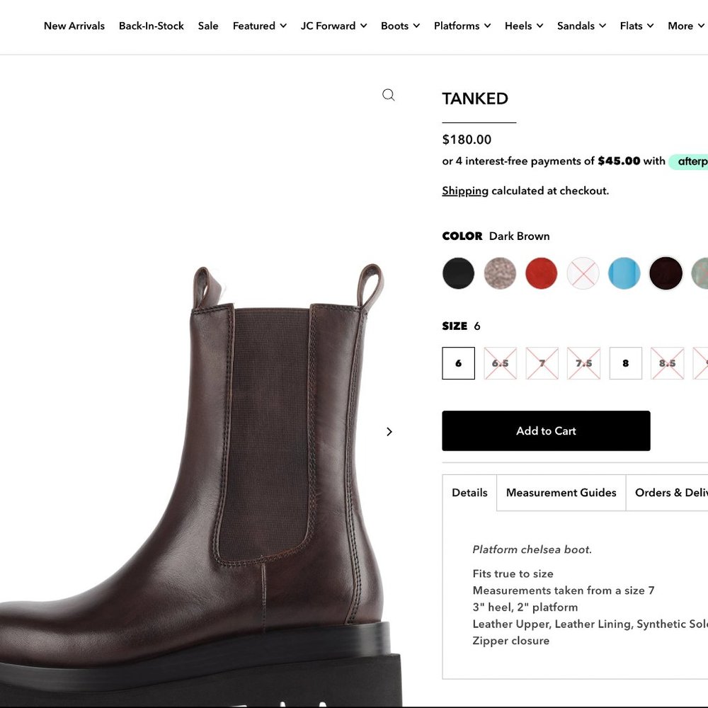 New Jeffrey Campbell Tanked Chelsea Boots